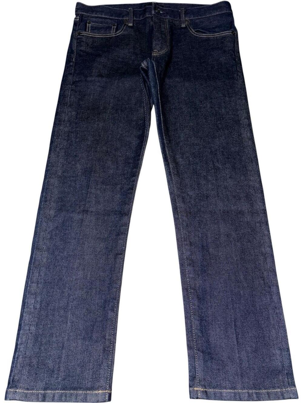 32x28 Uniqlo Red Line Selvedge Japanese Denim Jeans Indigo Slim Straight Low Y2k